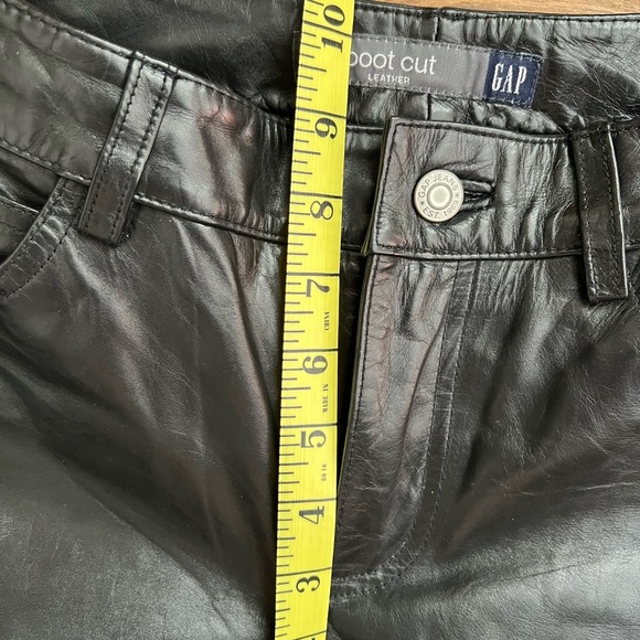 Leather -straight leg jean. Great condition - Picture 8 of 11